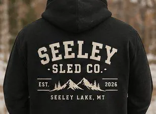 Pullover Hoodie, black with back logo