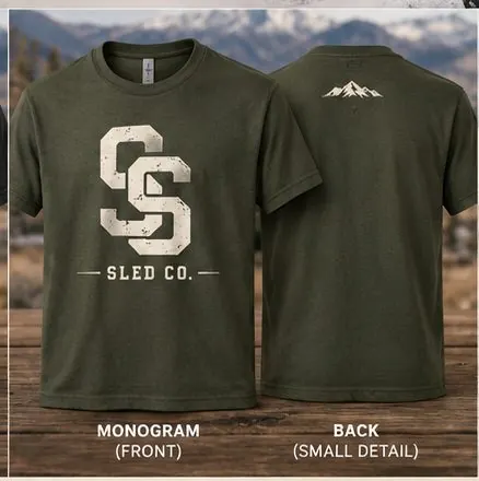 Seeley Sled Co. premium green T-shirt